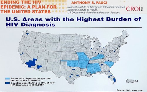 CROI 2019 US areas highest burden HIV diagnosis