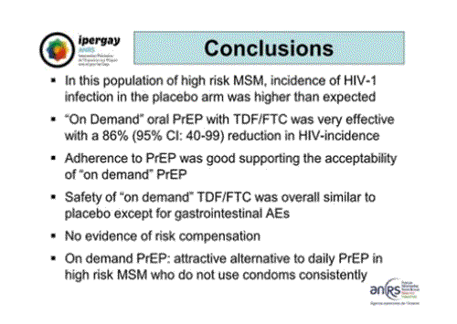 CROI2015 Ipergay ANRS conclusions